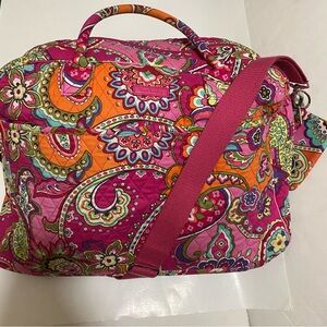 Vera Bradley pink swirls extra large duffel